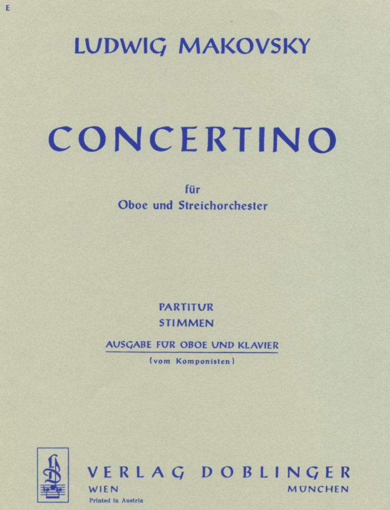 L. Makovsky(*1912): Concertino<br>für Oboe + Orch. - KA