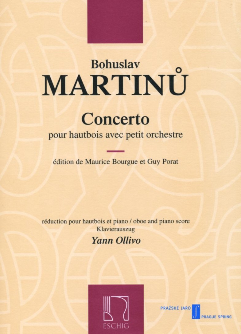 B. Martinu: Konzert fr Oboe<br>+ Orchester - KA - Bourgue/Porat