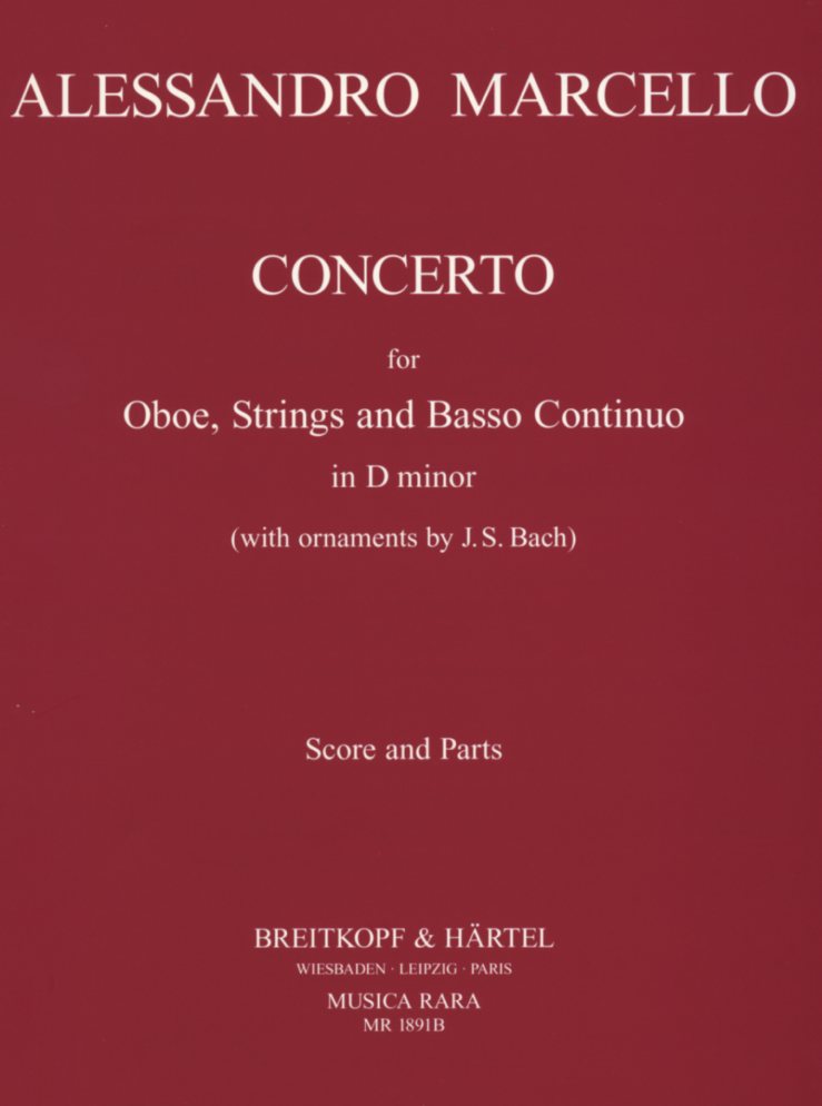 A. Marcello: Konzert d-moll für Oboe +<br>Streicher - Stimmen + Partitur / MR