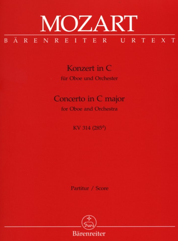 W.A. Mozart: Konzert C-Dur KV 314<br>Oboe+Orch.- Partitur/Brenreiter