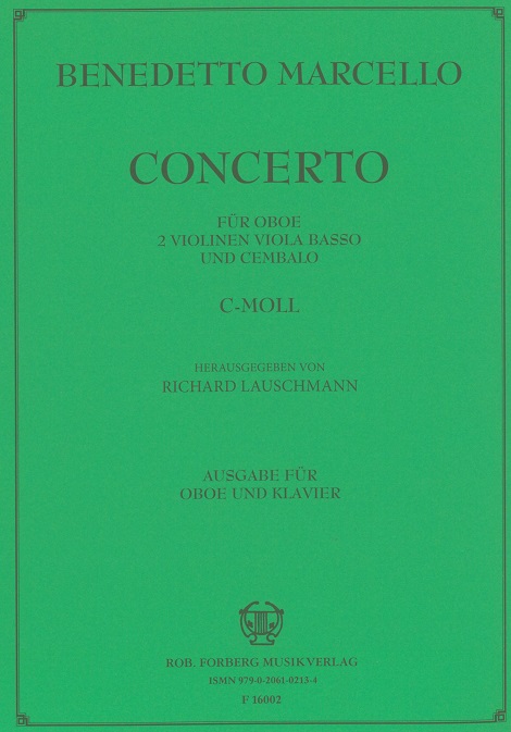 B. Marcello: Konzert fr Oboe<br>+ Streicher - c-moll - KA /Lauschmann