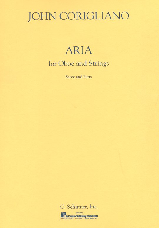 J. Corigliano: Aria -für Oboe +Streich-<br>orchester - Stimmen + Partitur