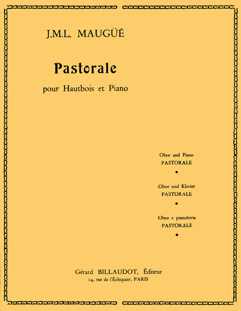 J. Maugue: Pastorale für<br>Oboe + Klavier