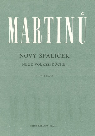 B. Martinu: &acute;Novy Spalicek&acute; - 8 Lieder<br>für Gesang (oder Oboe) + Klavier
