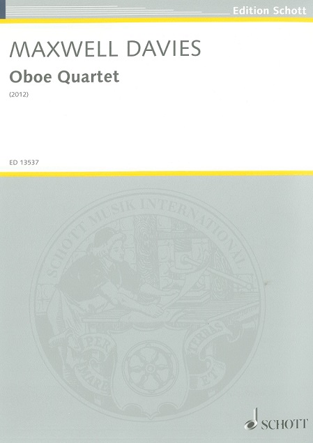 P. Maxwell-Davies: Oboe Quartet<br>fr Oboe + 3 Streicher /Partitur+Stimmen