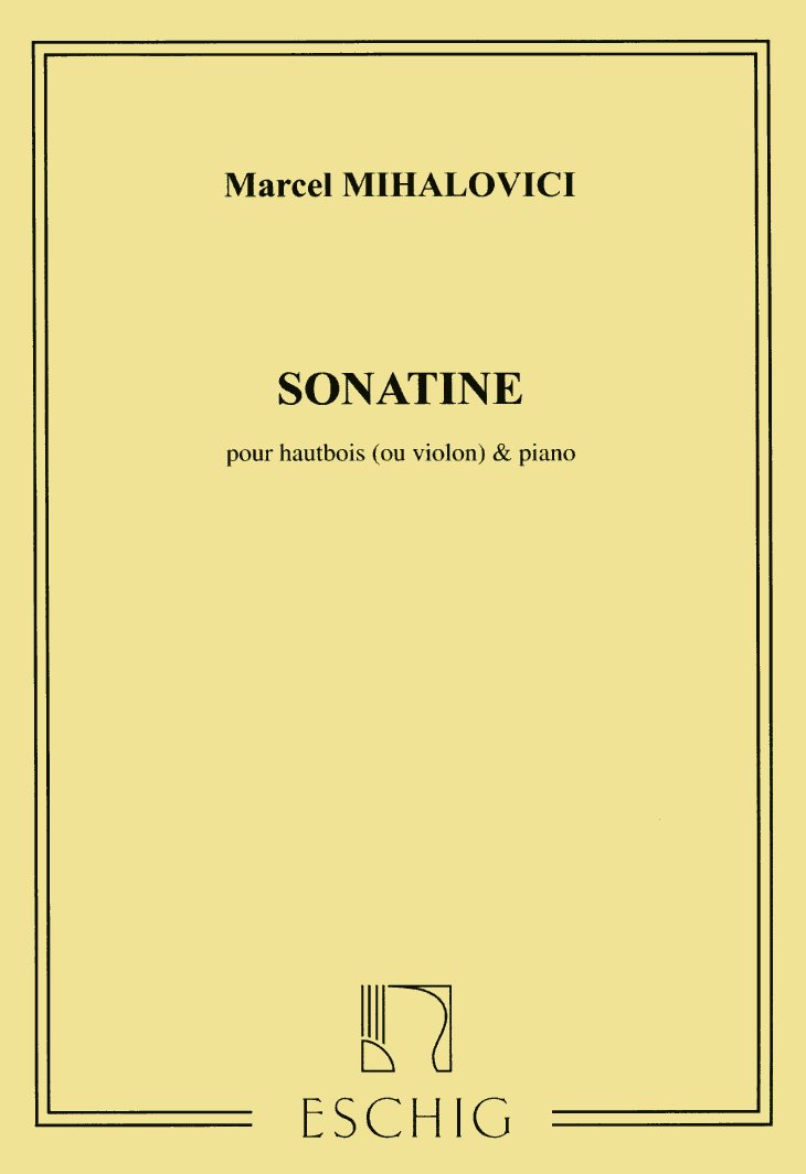 M. Mihalovici: Sonatine op. 13 (1923/24)<br>Oboe + Klavier