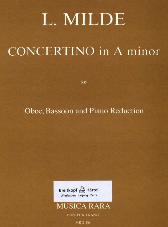 L. Milde: Concertino in a-moll für Oboe,<br>Fagott + Orchester - KA