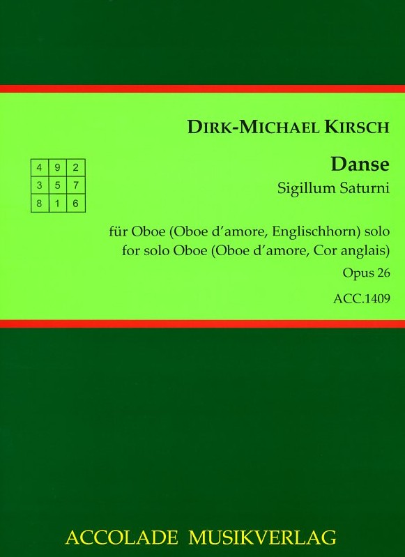D.M. Kirsch(*1965): &acute;Danse&acute; op.26<br>fr Oboe (Oboe d&acute;amore / Engl.Horn) solo