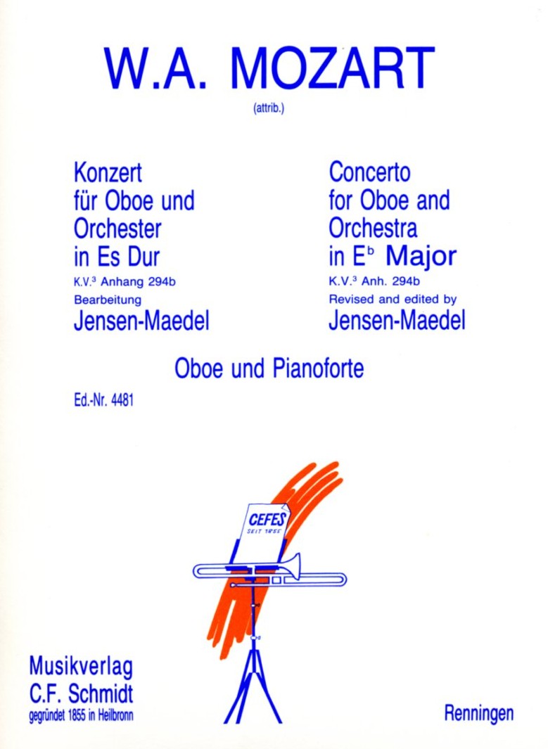W.A. Mozart(zugschr.): Konzert Es-Dur<br>KV 294b - Oboe + Orch. - KA
