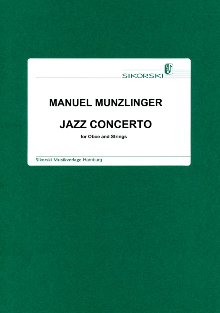 M. Munzlinger: Jazz Concerto<br>für Oboe + Streicher - Solostimme