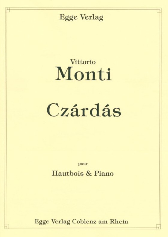 V. Monti: Csardas - fr Oboe + Klavier<br>