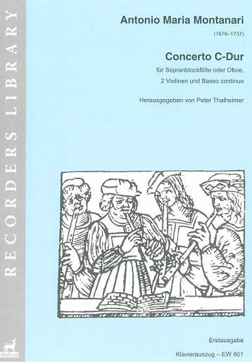 A. Montanari(1676-1737): Concerto C-Dur<br>für Oboe, 2 Violinen + BC / KA
