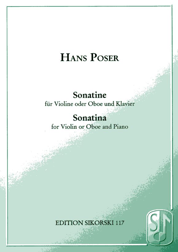 H. Poser: Sonatine für Oboe + Klavier<br>op. 54/1