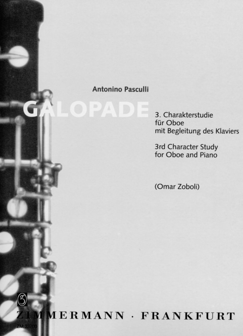 A. Pasculli: &acute;Galoppade&acute; - 3. Charakter-<br>studie fr Oboe + Klavier