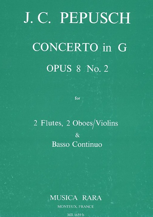 J.C. Pepusch: Concerto in G-Dur op.8/2<br>2 Flten, 2 Ob/Violins + BC