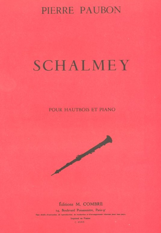 P. Paubon(1910-95): Schalmey -<br>Oboe + Klavier