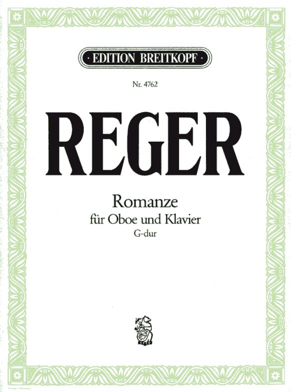 M. Reger: Romanze G-Dur fr<br>Oboe + Klavier (original Violine)