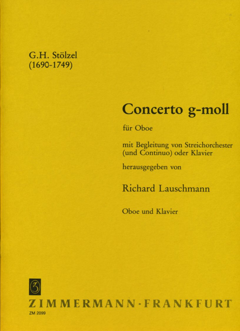 G.H. Stölzel: Concerto g-moll für Oboe<br>+ Streichorch. - KA