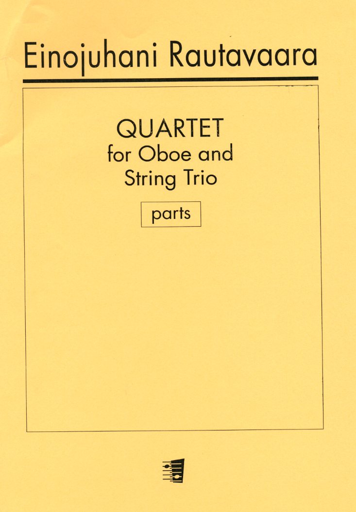 E. Rautavaara: Oboenquartett - für<br>Oboe + Streichtrio - Stimmen