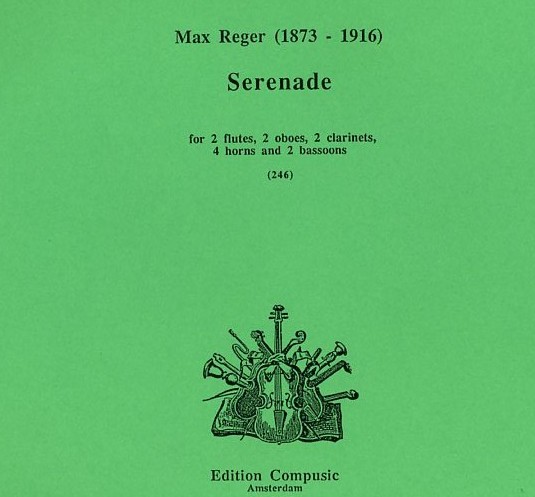M. Reger(1873-1916): Serenade B-Dur fr<br>12 Holzblser - Stimmen + Partitur