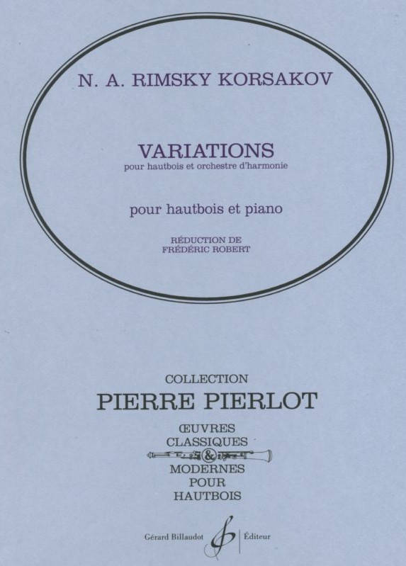 N. Rimski-Korsakow: Var. über ein Thema<br>v. Glinka - Oboe +Blasorch. / KA - Bil