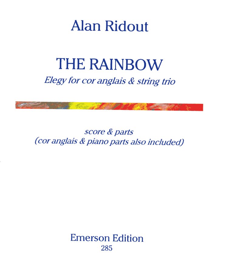 A. Ridout (1934): &acute;The Rainbow&acute; - fr<br>Engl. Horn + Streichtrio/Stim.+Part +KA