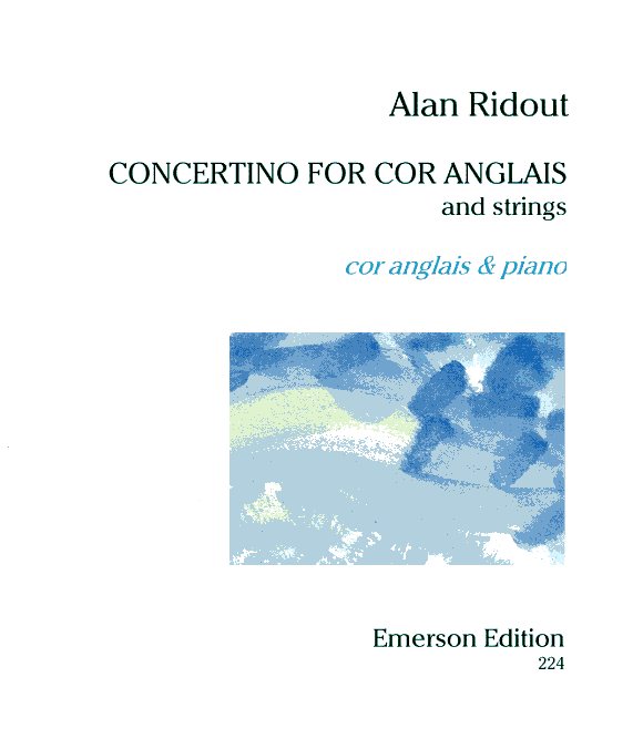 A. Ridout (1934): Concertino für<br>für Engl. Horn + Streicher - KA