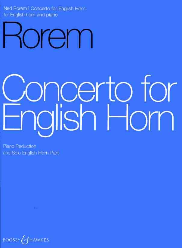 Rorem: Konzert fr Engl. Horn<br>+ Orchester - KA