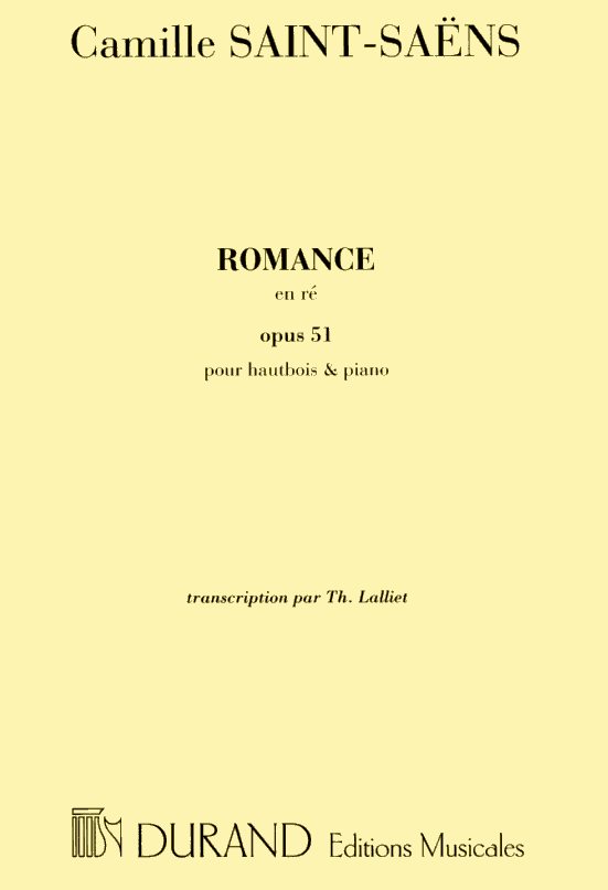 C. Saint-Saens: &acute;Romance en Re&acute; op. 51<br>Oboe + Klavier