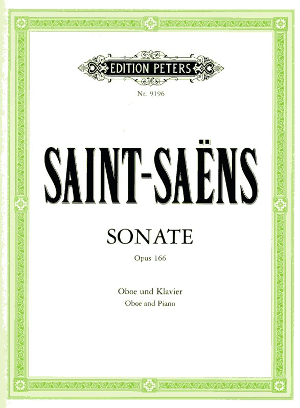 C. Saint-Saens: Sonate op. 166<br>für Oboe + Klavier / Peters