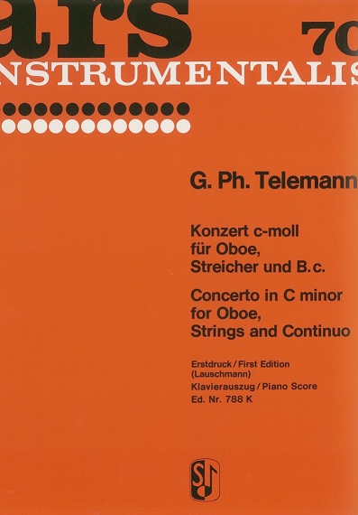 G.Ph. Telemann: Konzert c-moll 51:c2<br>Oboe, Streicher + BC - KA (Lauschmann)