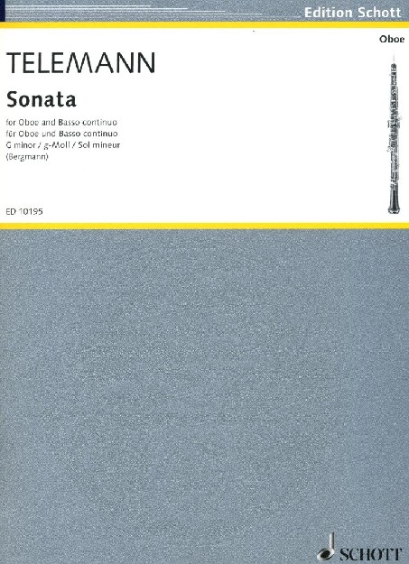 G.Ph. Telemann: Sonata g minor<br>for Oboe + BC / Schott