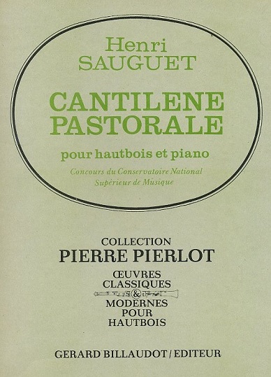 H. Sauguet: Cantilene Pastorale<br>fr Oboe + Klavier