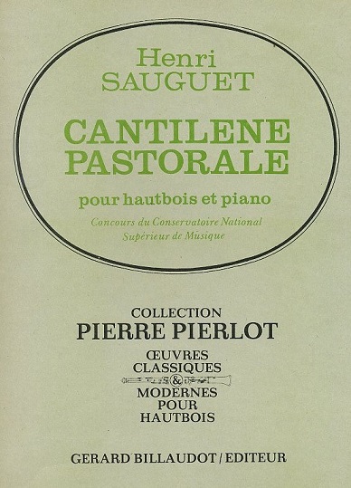 H. Sauguet: Cantilene Pastorale<br>fr Oboe + Klavier