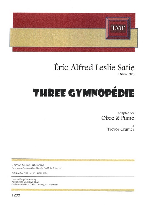 E. Sati: 3 Gymnopedies<br>für Oboe + Klavier