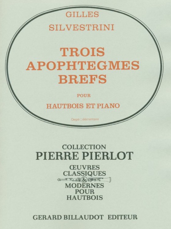 G. Silvestrini: Trois apophtgmes<br>Oboe + Klavier