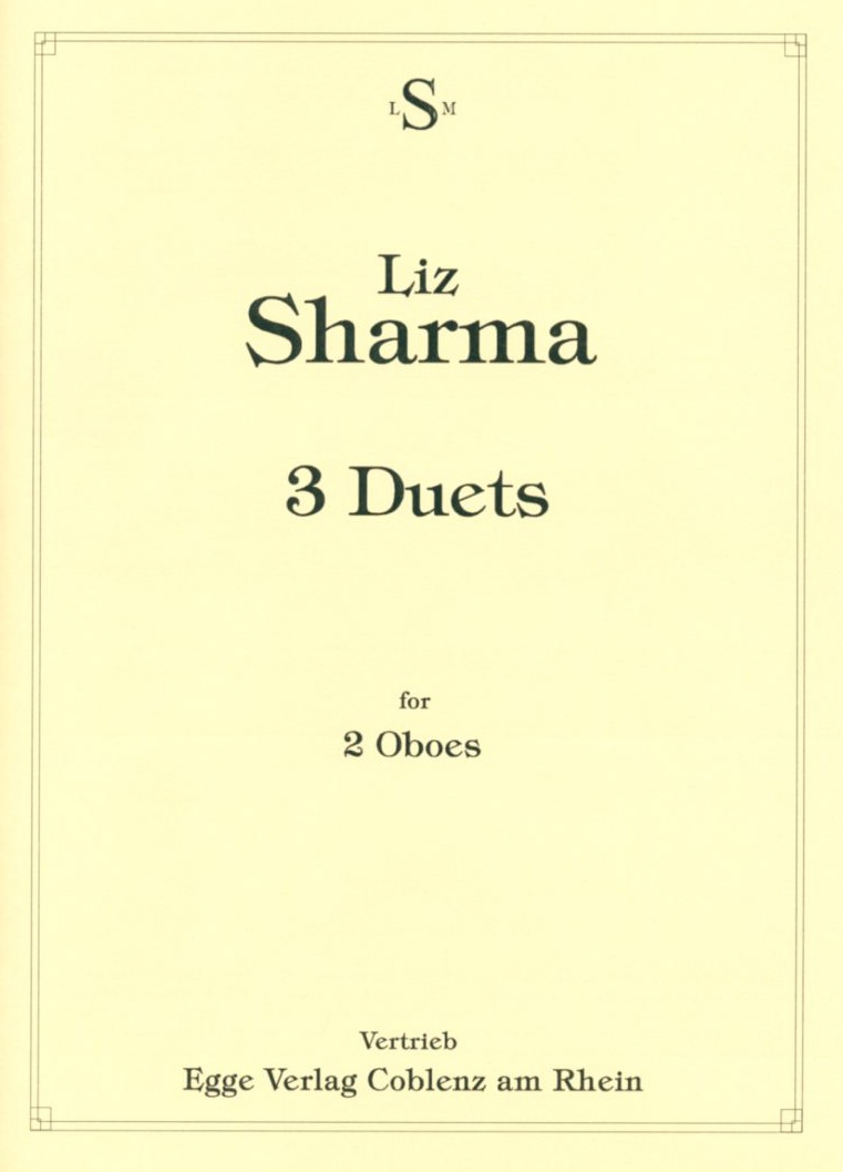 L. Sharma(*1951): 3 Duets<br>für 2 Oboen