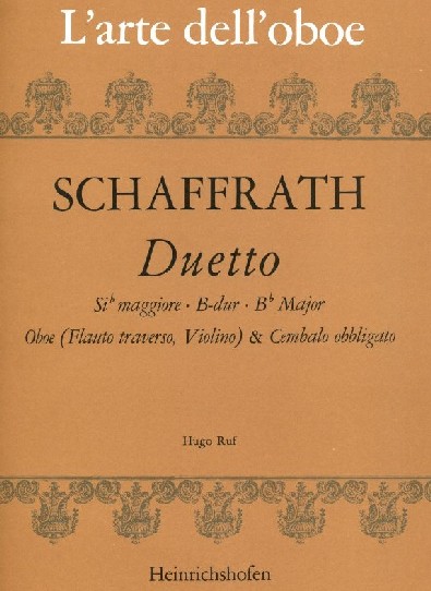 Chr. Schaffrath: Duetto in B-Dur für<br>Oboe + BC