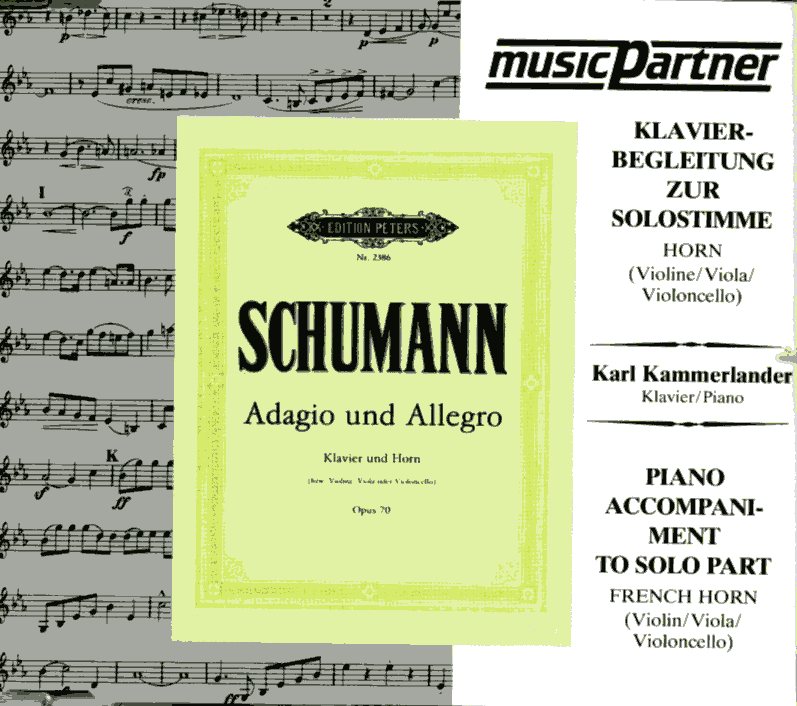 R. Schumann: Adagio & Allegro op. 70<br>Viol.(Oboe) + Klavier / CD-Begleitung