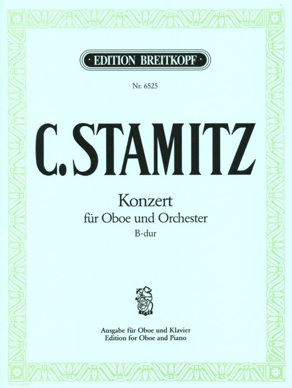 C. Stamitz: Konzert B-Dur fr Oboe<br>+ Orchester - KA - Breitkopf