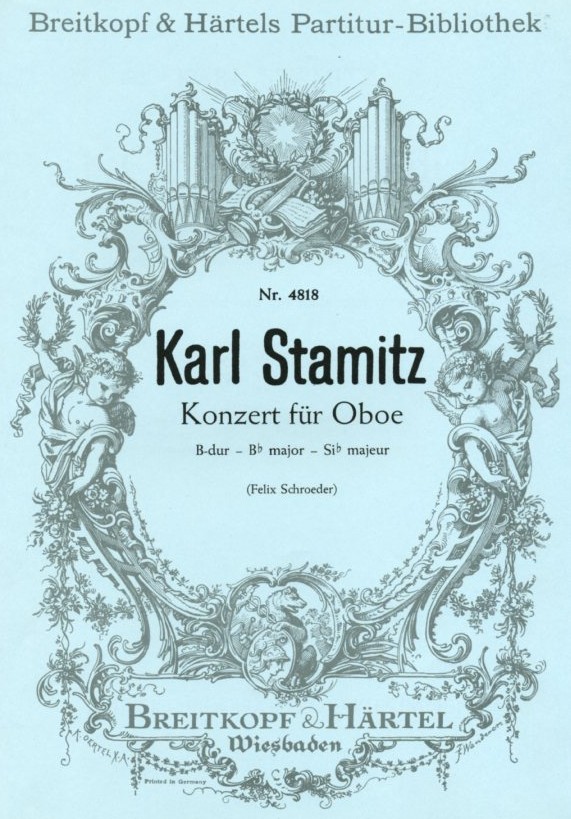 C. Stamitz: Konzert B-Dur für Oboe<br>und Orchester - Partitur