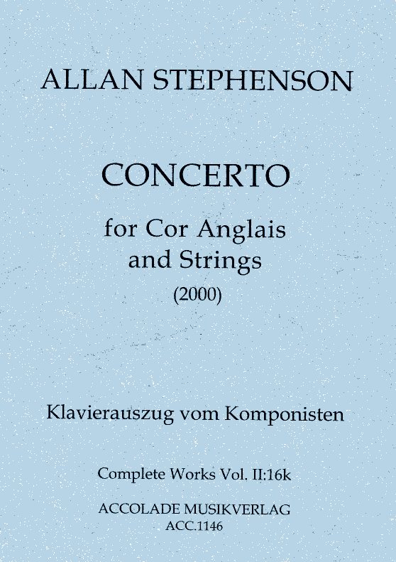 A. Stephenson(*1949): Concerto für<br>Engl. Horn + Streicher (2000) - KA