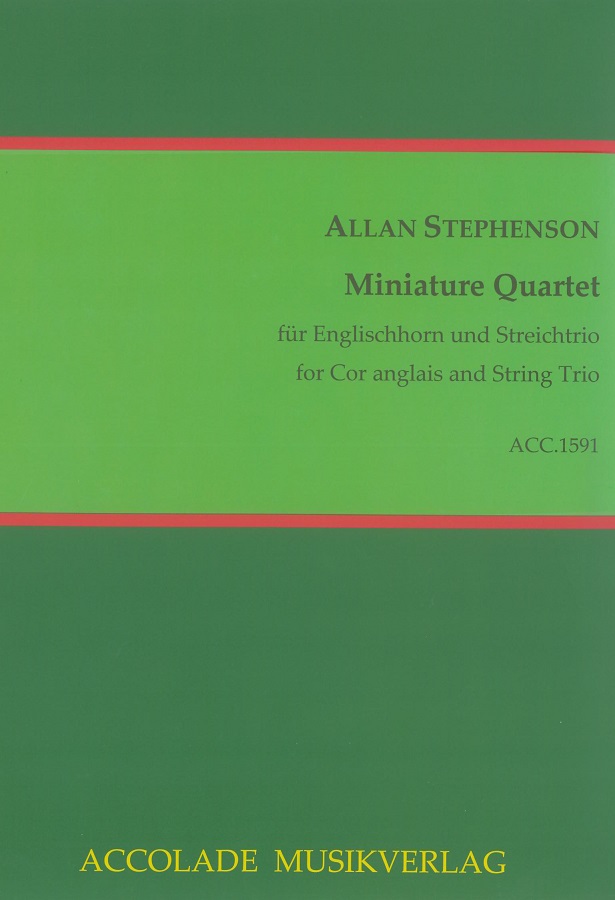 A. Stephenson(*1949): Miniature Quartet<br>Engl. Horn+Streichtrio (2014)-Stimm+Part