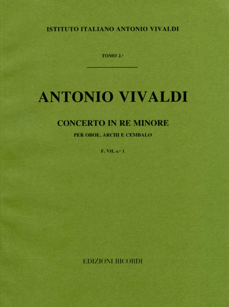 Vivaldi: Oboenkonzert d-moll F VII/1<br>Partitur