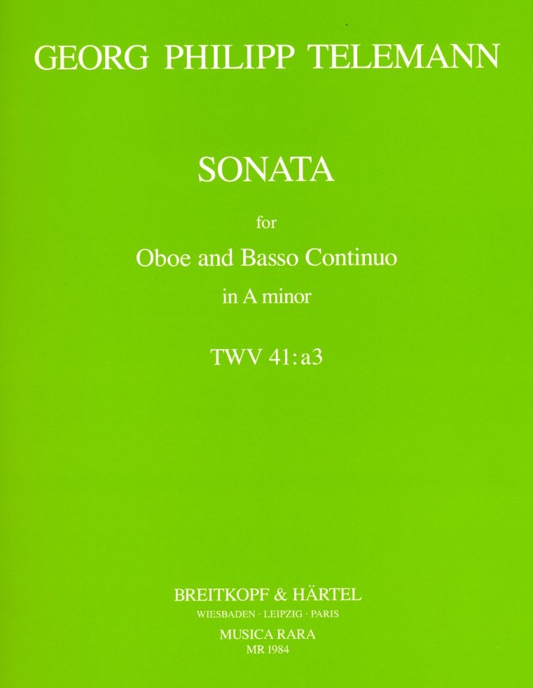 G.Ph. Telemann: Sonate a-moll<br>Oboe + BC / MR