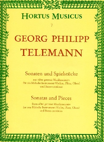 G.Ph. Telemann: Sonaten + Spielstcke<br>aus &acute;der getreue Musikmeister&acute; Oboe + BC