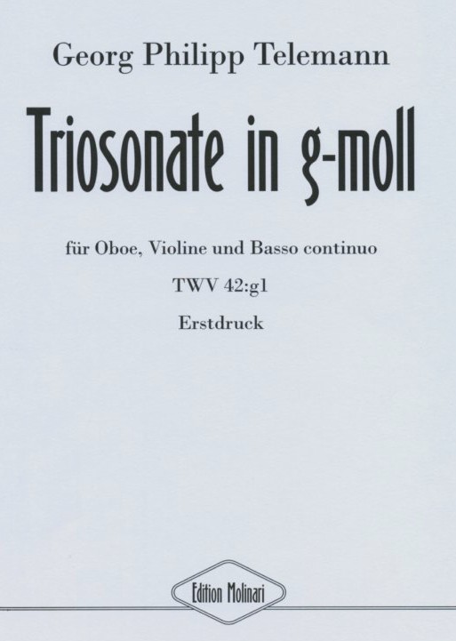 G.Ph. Telemann: Triosonate g-moll<br>TWV 42.g1 - Oboe, Violine + BC