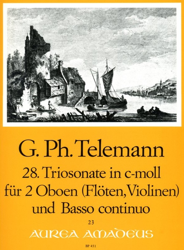 G.Ph. Telemann: 28. Triosonate c-moll<br>(TWV 42:c4) für 2 Oboen + BC / Amadeus