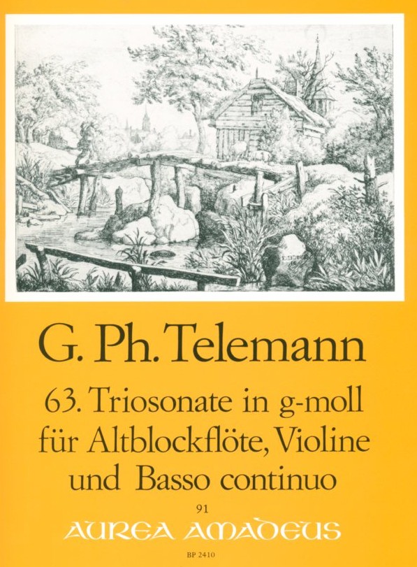 G.Ph. Telemann: 63. Triosonate<br>g-moll, TWV 42:g9 - Altbfl., Oboe(Vn)+BC