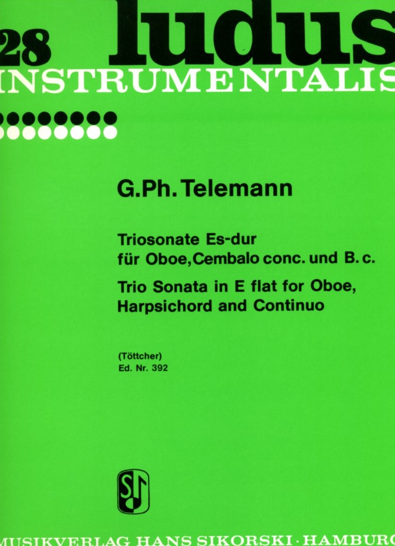 G.Ph. Telemann: Triosonate in Es-Dur<br>für Oboe, Cembalo + BC